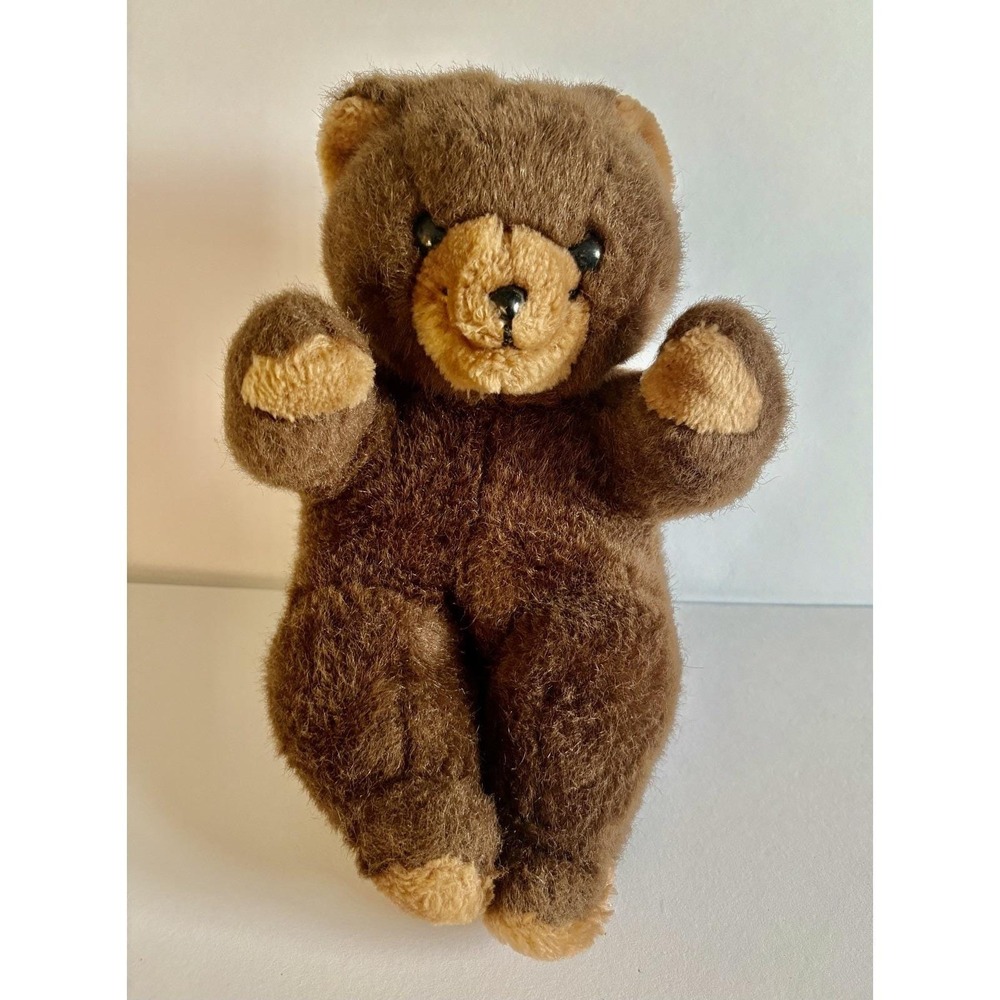 VTG 1985 Brown Teddy Bear Plush Calderon Co Inc Stuffed Animal